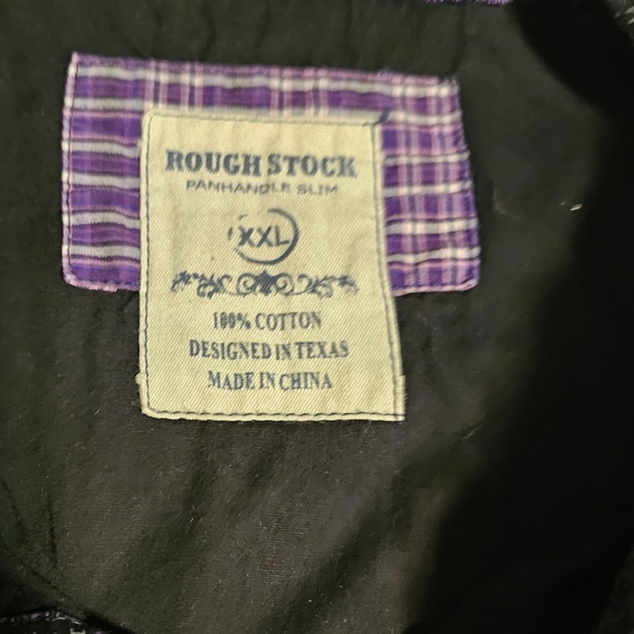 BOTH Panhandle Slim Rough Stock Button Up Long Sleeve Shirt Pearl Snap Size XXL - Picture 5 of 12